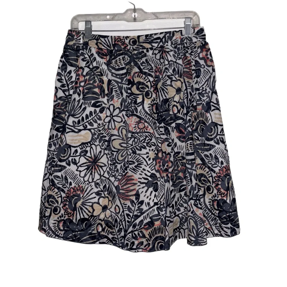 LOFT Outlet Floral Midi Skirt 8P - Picture 4 of 9